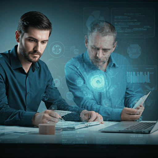 Team tecnico Concritech al lavoro su macchinari industriali